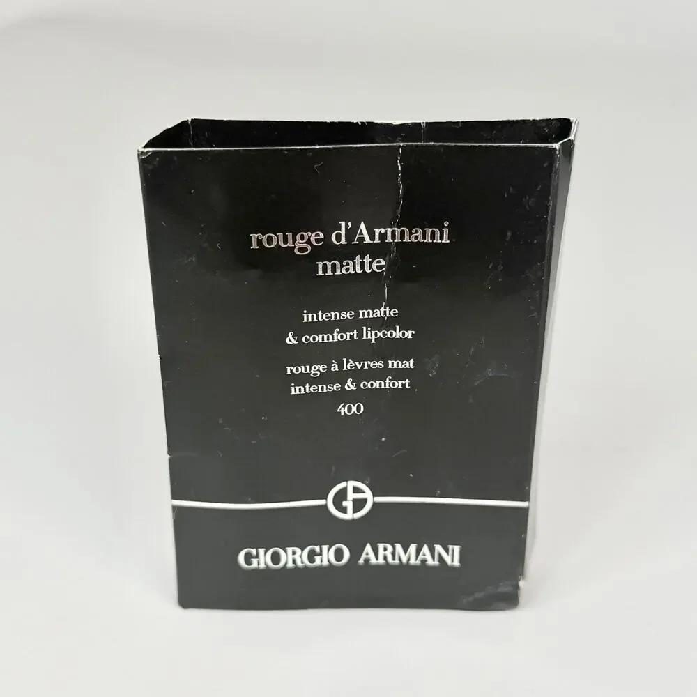 Giorgio Armani Intense Matte Comfort Lip Stick Rouge 400 Travel .004oz 1.6g New